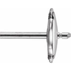 Round Diamond Ear Studs