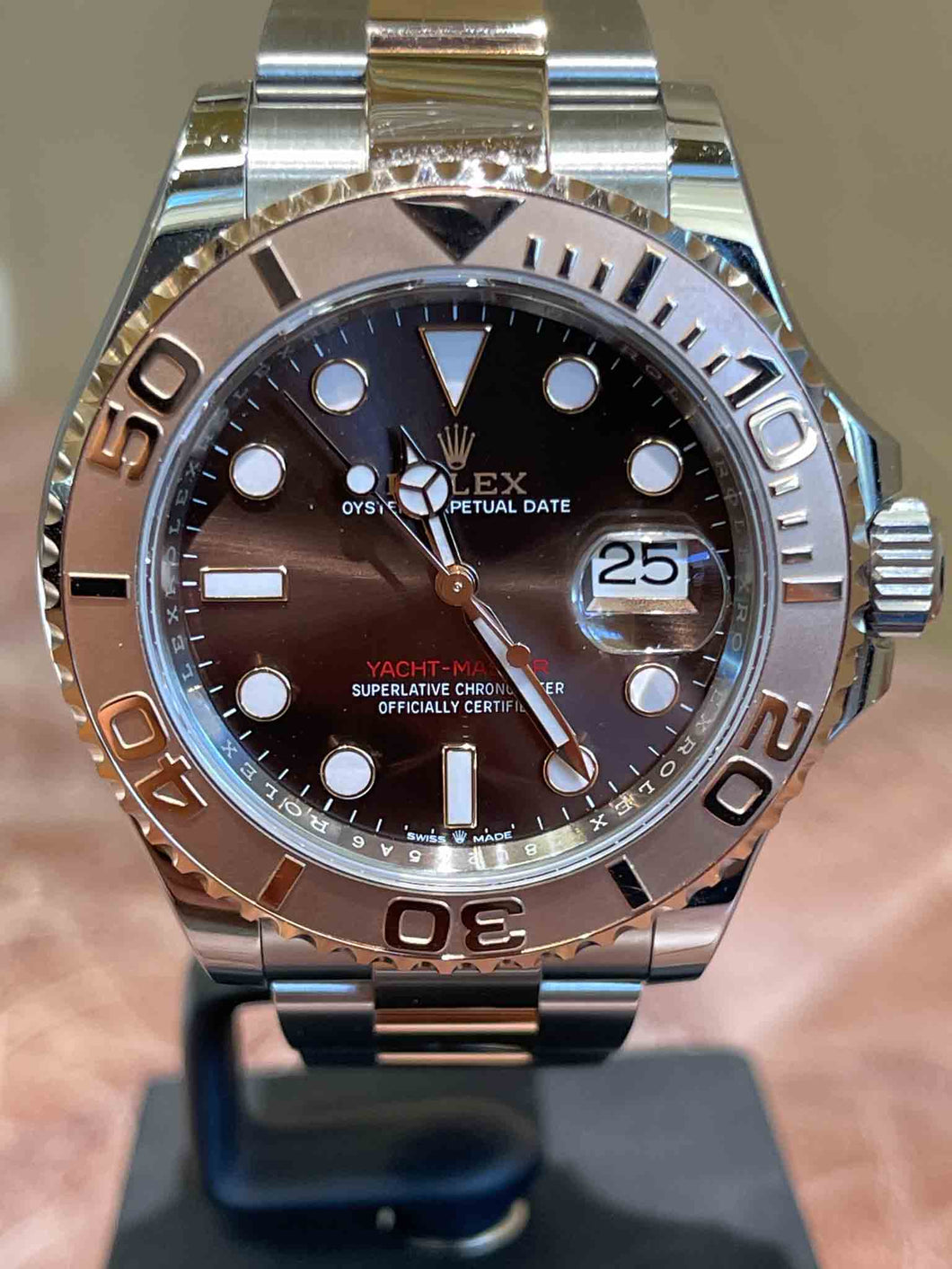 Rolex Yacht-Master 116621 Two Tone Rose Gold With Chocolate Dial