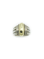 14K Yellow Gold .925 & Sterling Silver Size 5.5