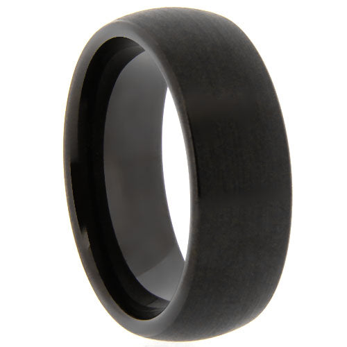 Brushed Black Tungsten Ring