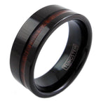 beautiful-black-flat-band-tungsten-ring-with-classy-off-center-koa-wood-inlay-tungsten-rings-wedding-bands-diagonal