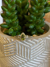 Load image into Gallery viewer, Pear Shape Peridot and Diamond Ring
